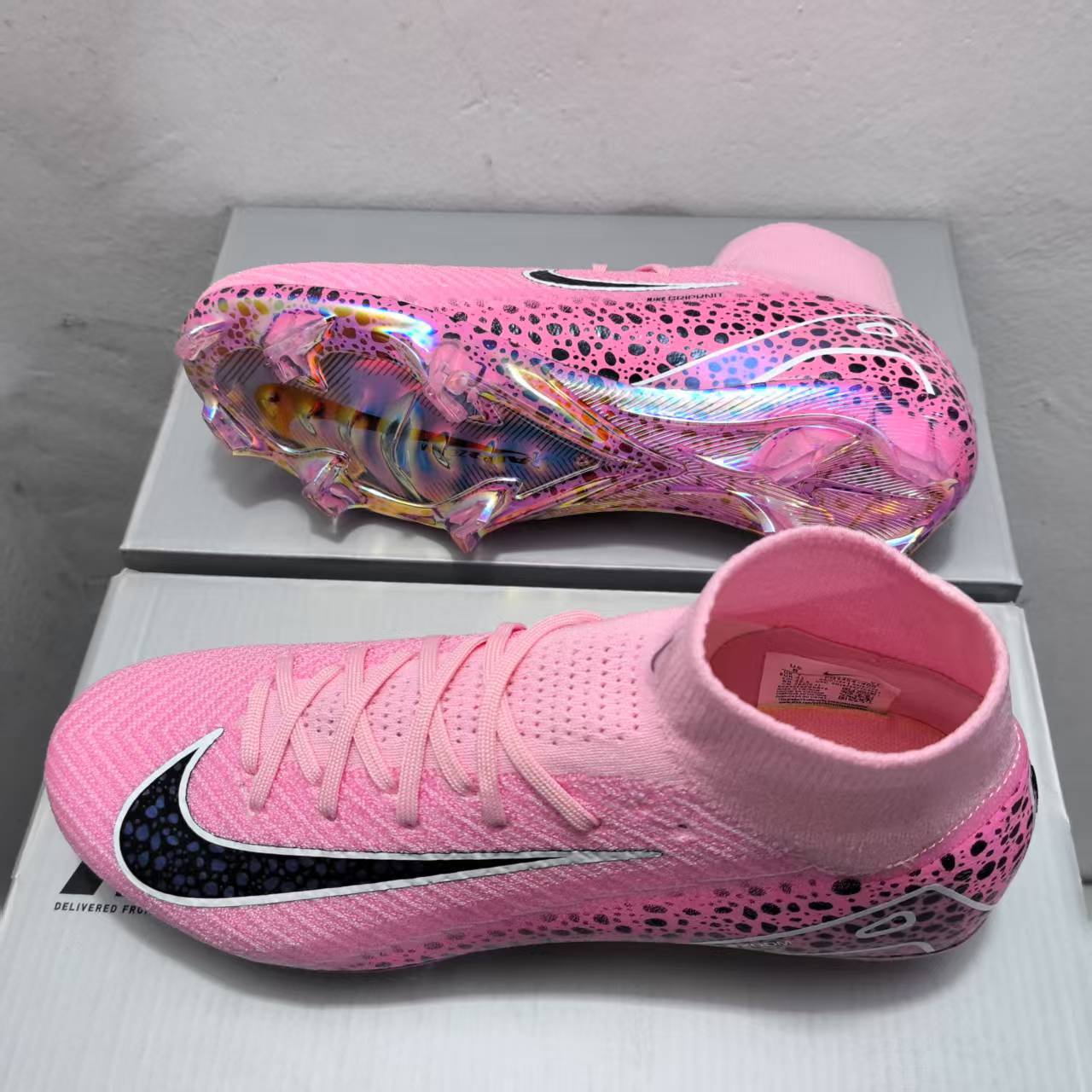 Mercurial Superfly 10 FG Elite Pink Leopard Special